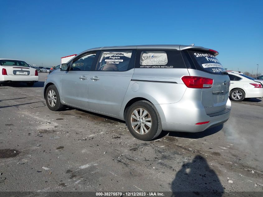 2017 KIA SEDONA L - KNDMA5C12H6258917