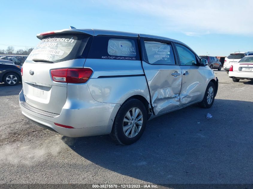 2017 KIA SEDONA L - KNDMA5C12H6258917