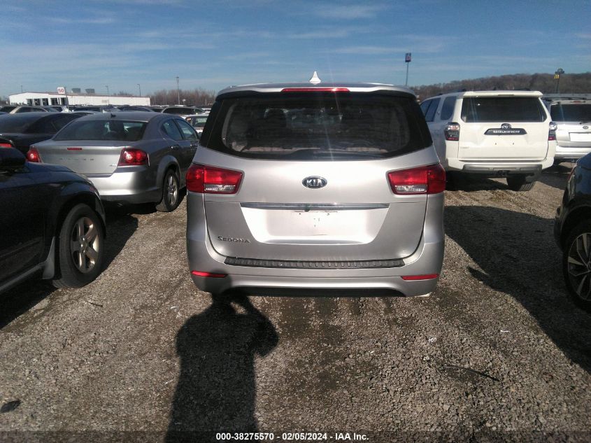 2017 KIA SEDONA L - KNDMA5C12H6258917