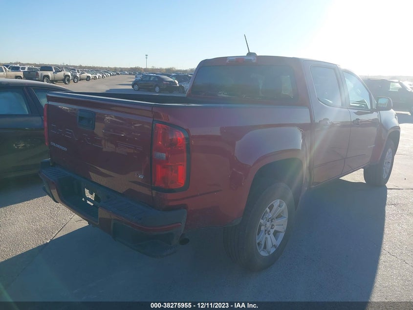 VIN 1GCGSCEN9M1137260 2021 CHEVROLET COLORADO LT
