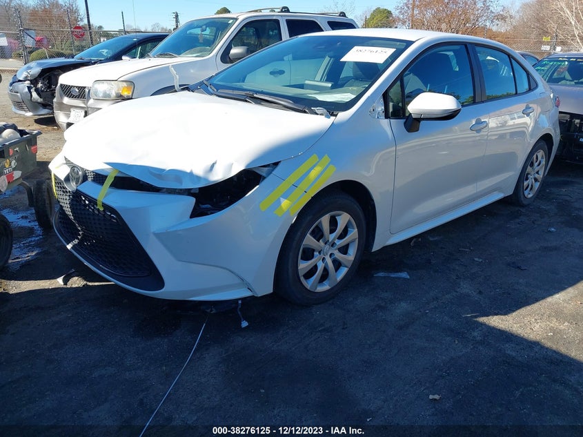 VIN 5YFEPMAE7NP307228 2022 TOYOTA COROLLA LE