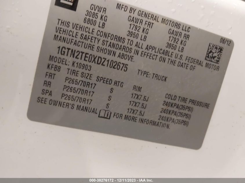 2013 GMC SIERRA 1500 WORK TRUCK - 1GTN2TE0XDZ102675