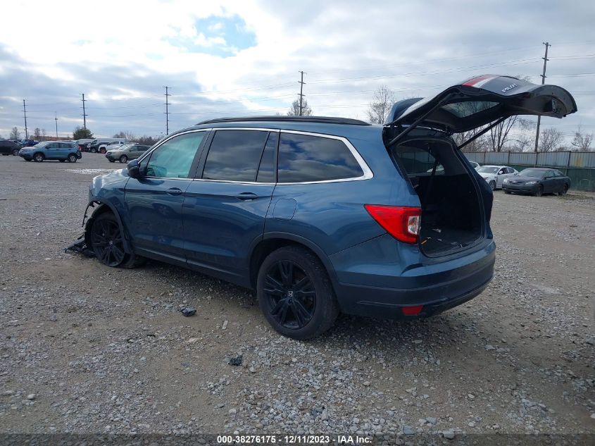 2021 HONDA PILOT SE - 5FNYF6H26MB089154