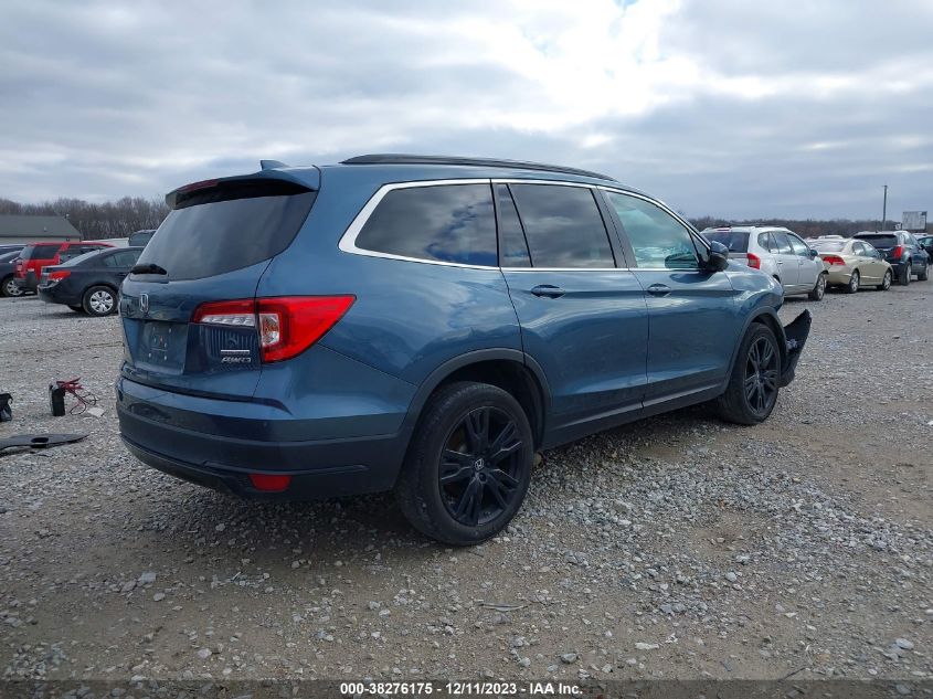 2021 HONDA PILOT SE - 5FNYF6H26MB089154