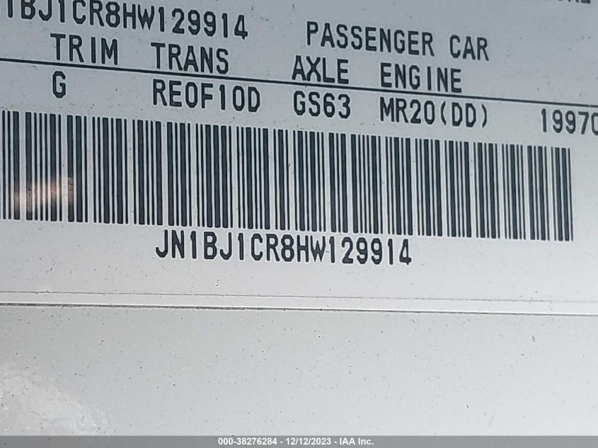 2017 NISSAN ROGUE SPORT S/SV/SL - JN1BJ1CR8HW129914