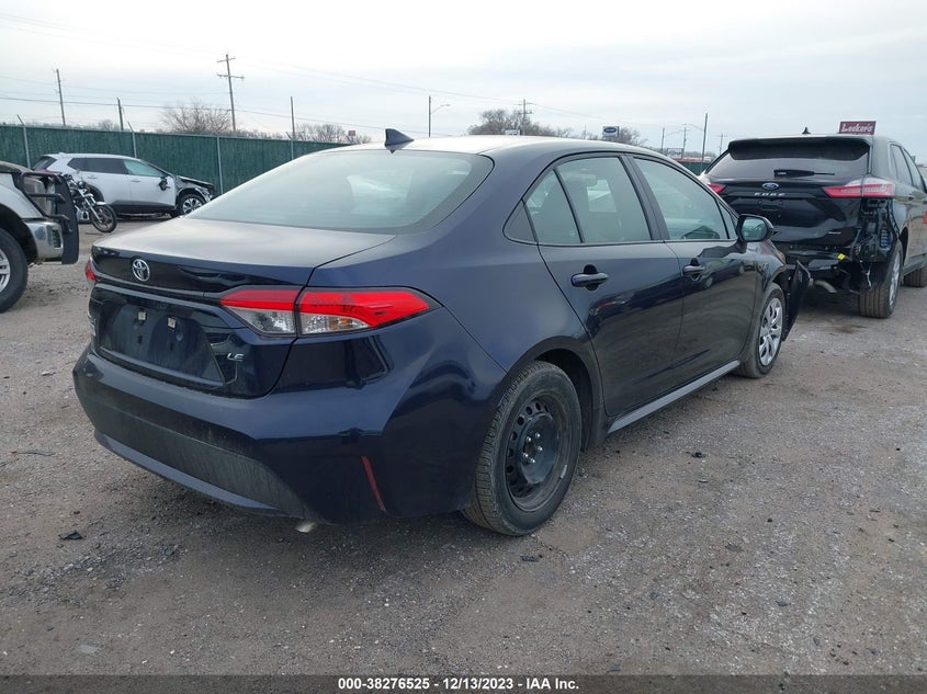 VIN 5YFEPMAE2NP388610 2022 TOYOTA COROLLA LE
