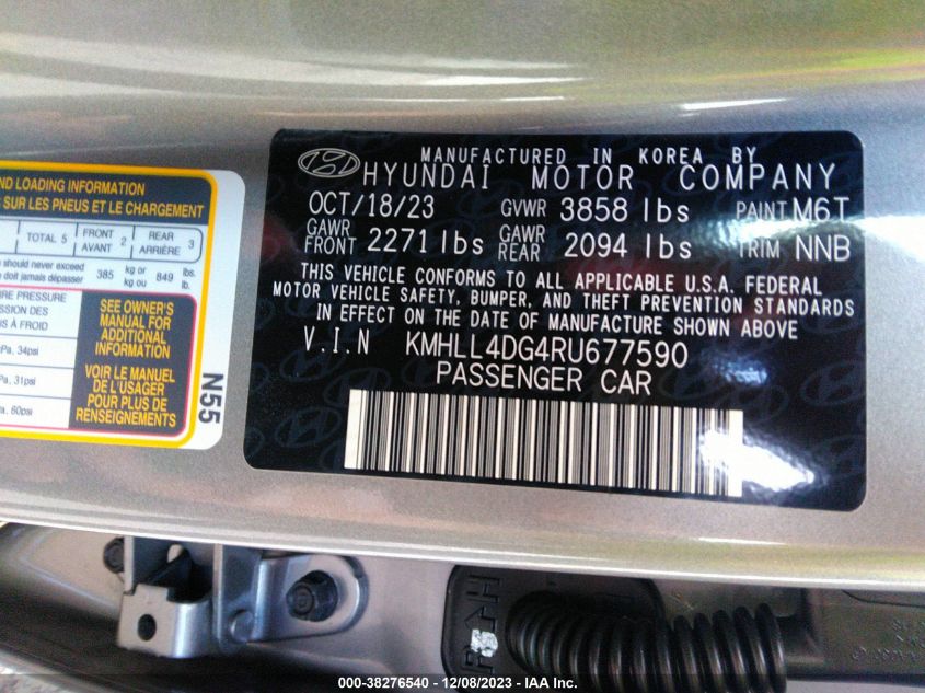 2024 HYUNDAI ELANTRA SE - KMHLL4DG4RUS77590