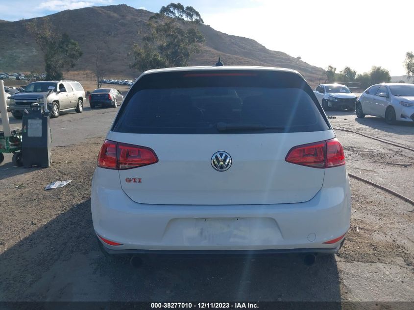 VIN 3VW547AU4HM003235 2017 VOLKSWAGEN GOLF GTI SE 4-DOOR