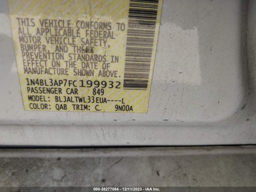 2015 NISSAN ALTIMA 3.5S/3.5SV/3.5SL - 1N4BL3AP7FC199932