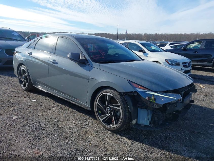 2021 HYUNDAI ELANTRA N LINE - KMHLR4AF2MU162770