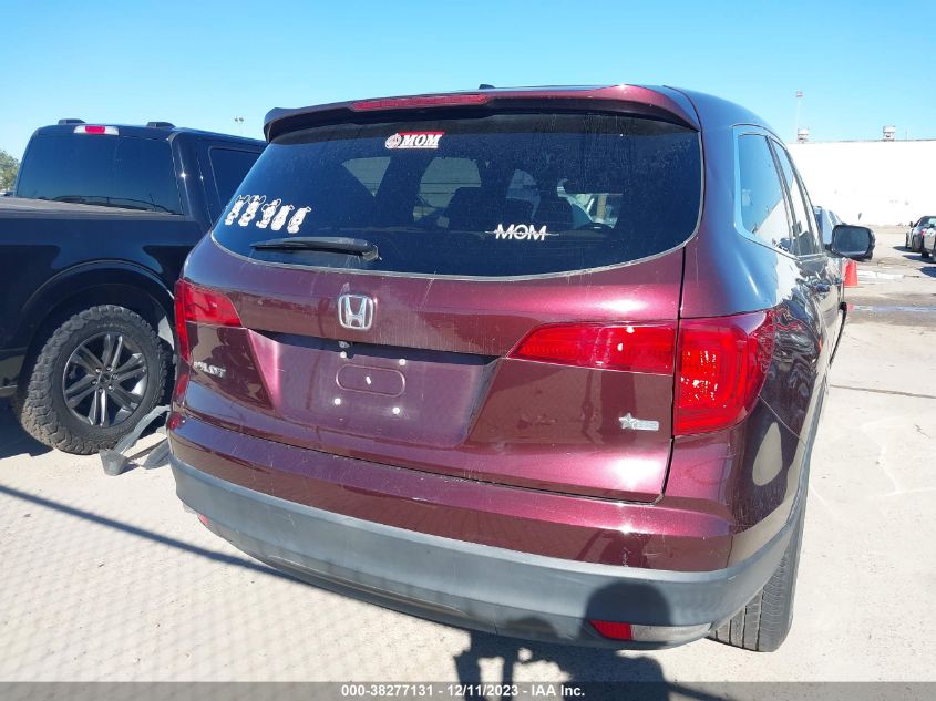 2017 HONDA PILOT EXL - 5FNYF5H80HB034624