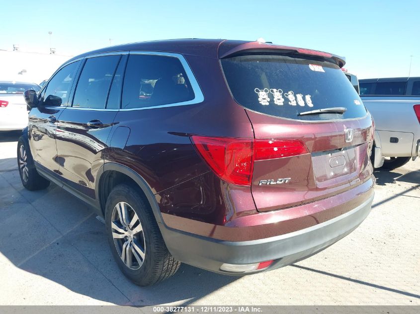2017 HONDA PILOT EXL - 5FNYF5H80HB034624