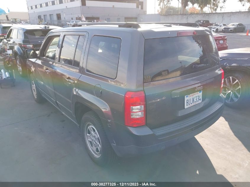 2016 JEEP PATRIOT SPORT - 1C4NJPBA5GD719569