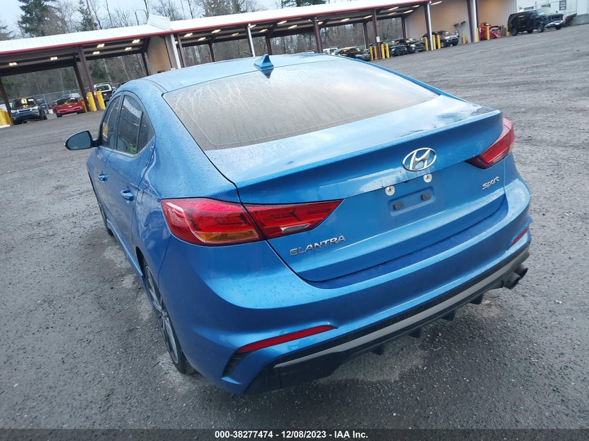 VIN KMHD04LB6HU362307 2017 HYUNDAI ELANTRA SPORT