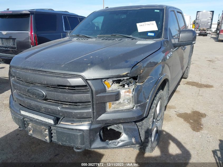 2016 FORD F-150 LARIAT - 1FTEW1EF4GKE93834