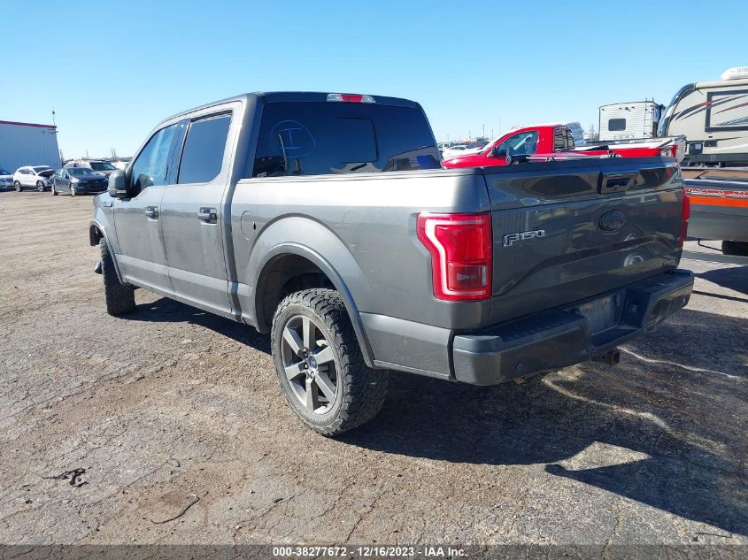 2016 FORD F-150 LARIAT - 1FTEW1EF4GKE93834