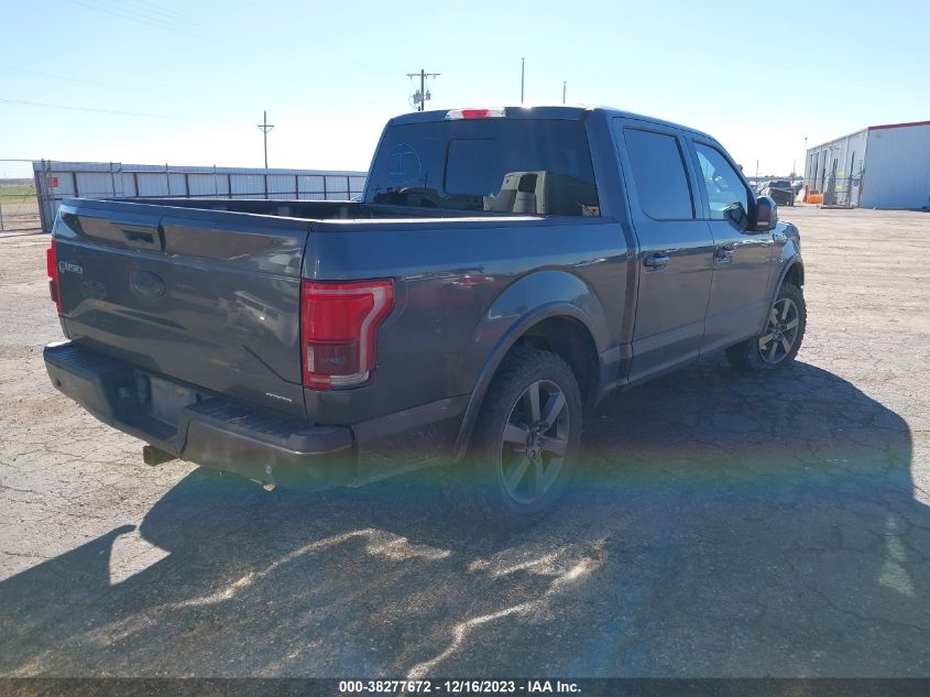 2016 FORD F-150 LARIAT - 1FTEW1EF4GKE93834