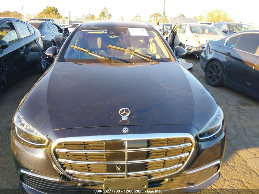 2022 MERCEDES-BENZ S-CLASS S 500 W1K6G6DB9NA091619
