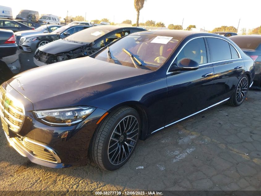 2022 MERCEDES-BENZ S-CLASS S 500 W1K6G6DB9NA091619