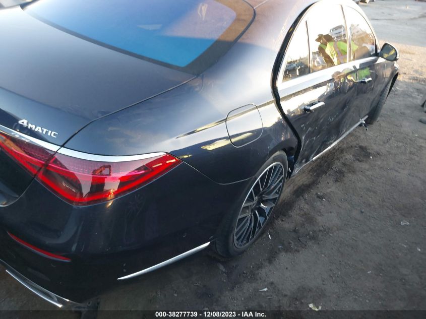 2022 MERCEDES-BENZ S-CLASS S 500 W1K6G6DB9NA091619