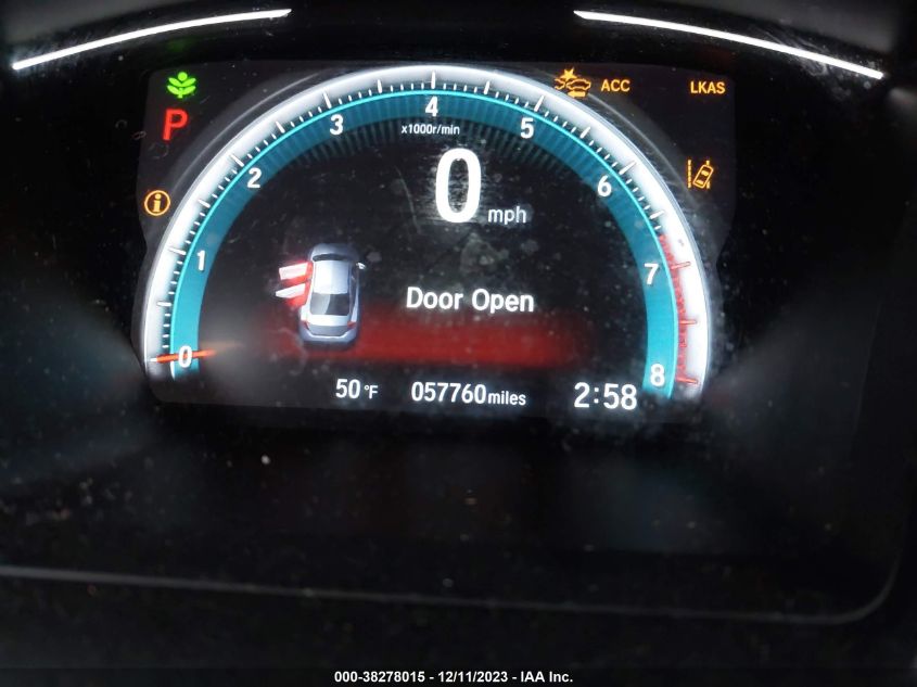 2019 HONDA CIVIC LX - 2HGFC2F62KH503747