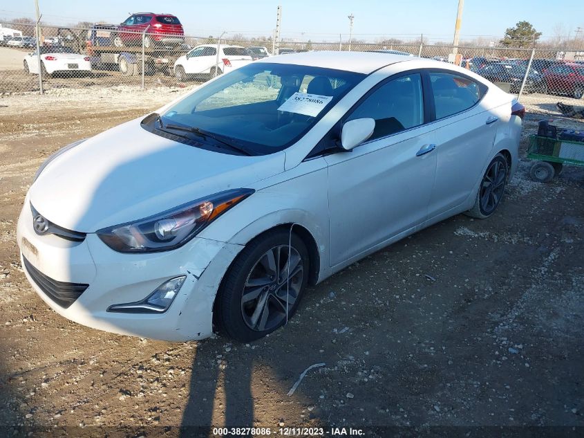 2016 HYUNDAI ELANTRA LIMITED - 5NPDH4AE0GH711464