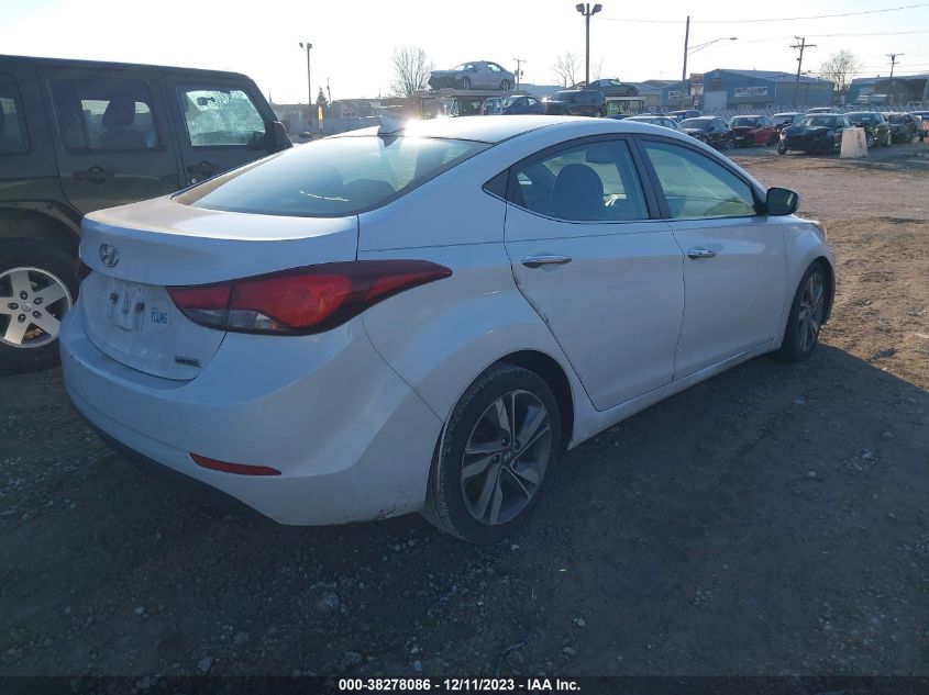 2016 HYUNDAI ELANTRA LIMITED - 5NPDH4AE0GH711464