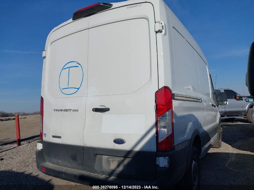2019 FORD TRANSIT VAN BASE W/SLIDING PASS-SIDE CARGO DOOR 1FTYR1CV8KKA80113