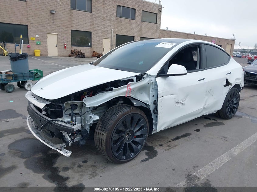 VIN 7SAYGDEFXNF484838 2022 TESLA MODEL Y PERFORMANCE DUAL MOTOR ALL-WHEEL DRIVE