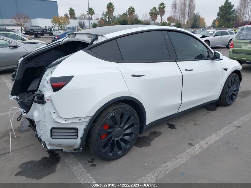 VIN 7SAYGDEFXNF484838 2022 TESLA MODEL Y PERFORMANCE DUAL MOTOR ALL-WHEEL DRIVE