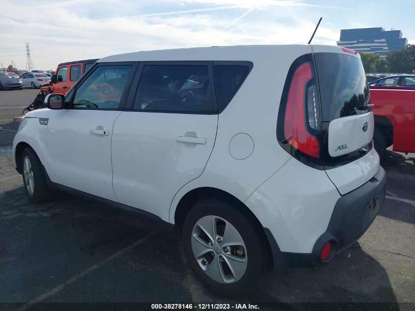 2016 KIA SOUL BASE - KNDJN2A24G7373268