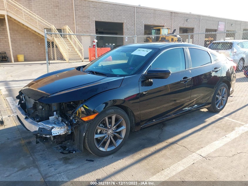 VIN 19XFC1F32ME204563 2021 HONDA CIVIC EX