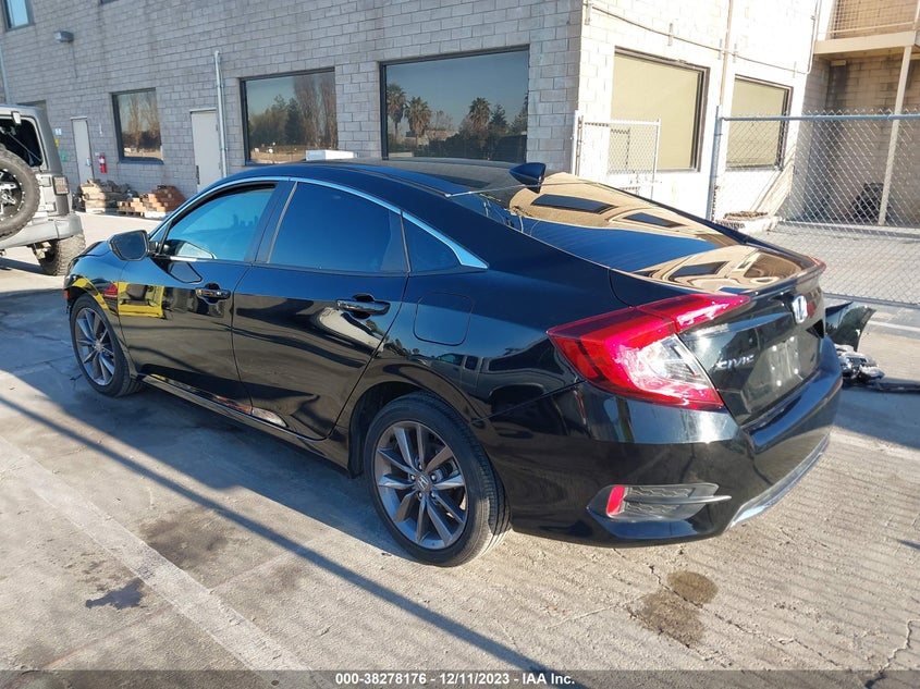 VIN 19XFC1F32ME204563 2021 HONDA CIVIC EX