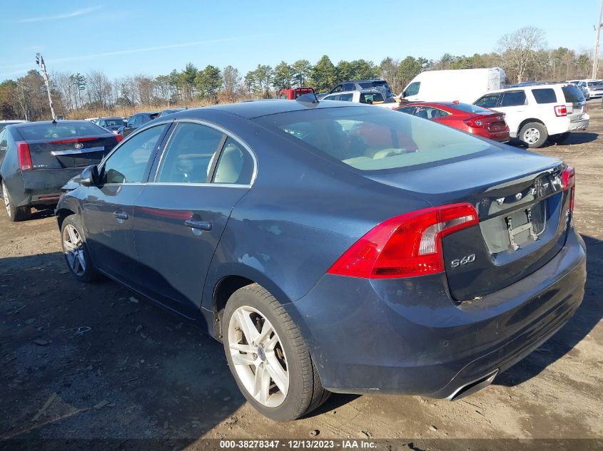 2015 VOLVO S60 PREMIER+ - YV1612TC3F1306051