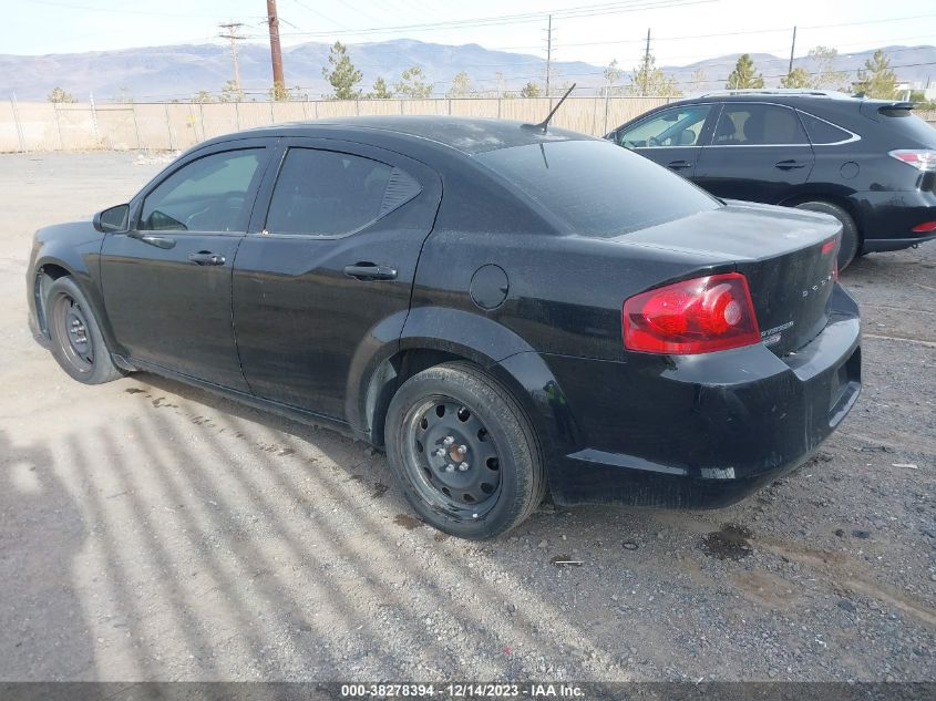 2014 DODGE AVENGER SE - 1C3CDZAB9EN120691