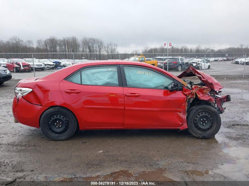 2015 TOYOTA COROLLA LE - 2T1BURHE0FC254064