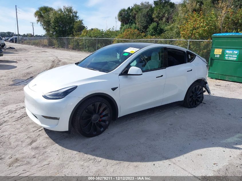 2022 TESLA MODEL Y - 7SAYGDEF6NF457684