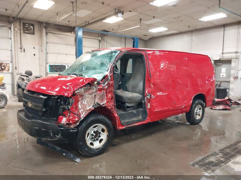 2013 CHEVROLET EXPRESS WORK VAN 1GCWGFCAXD1127349