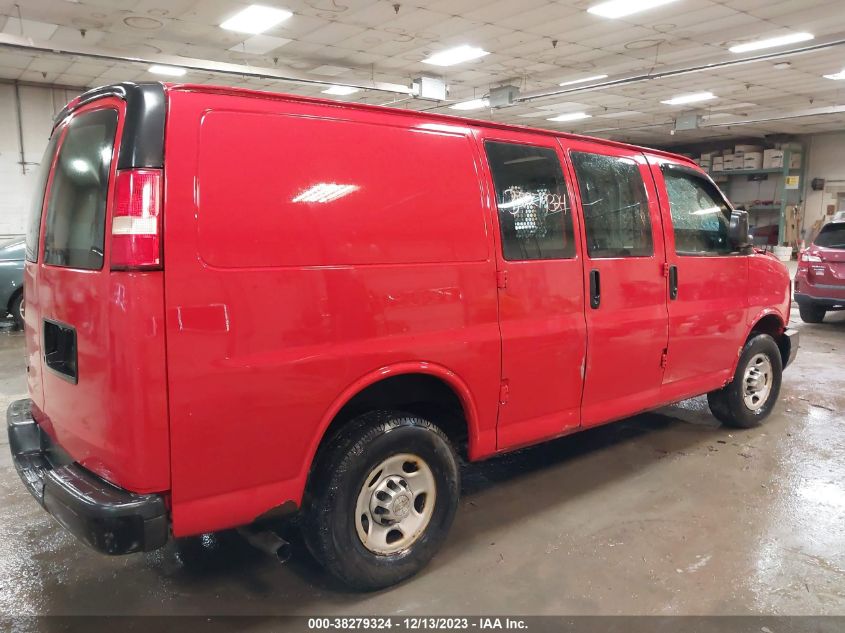2013 CHEVROLET EXPRESS WORK VAN 1GCWGFCAXD1127349