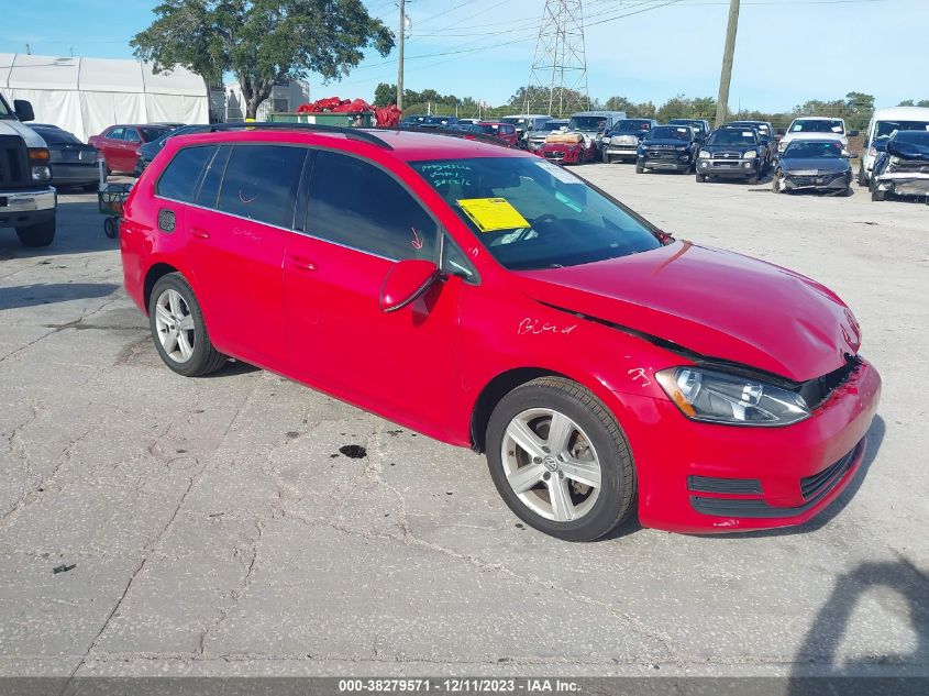 2015 VOLKSWAGEN GOLF SPORTWAGEN TDI S 4-DOOR - 3VWCA7AU2FM514620