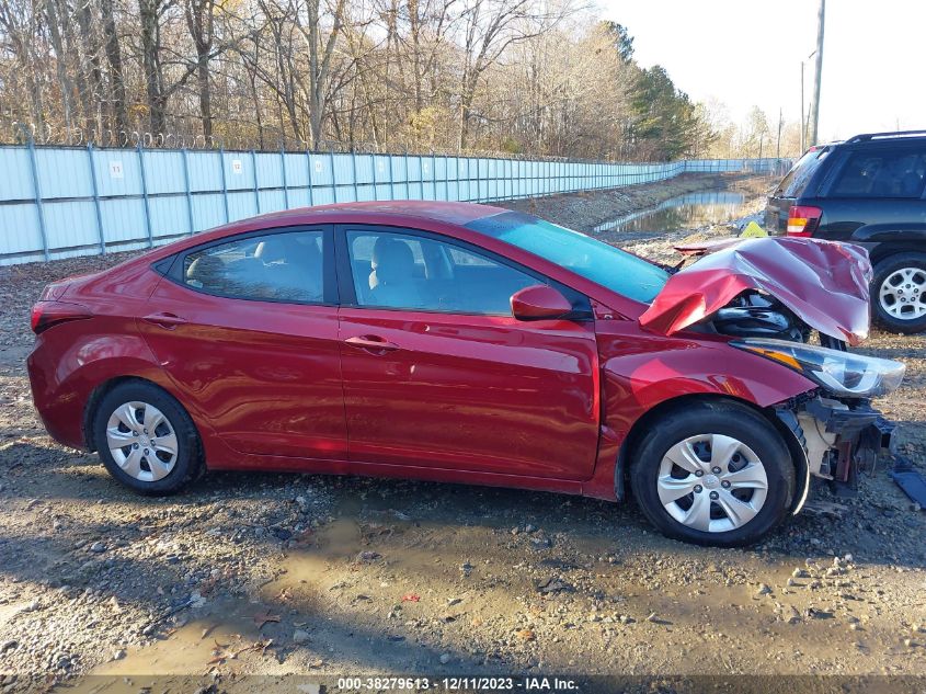 2016 HYUNDAI ELANTRA SE - 5NPDH4AE0GH704014