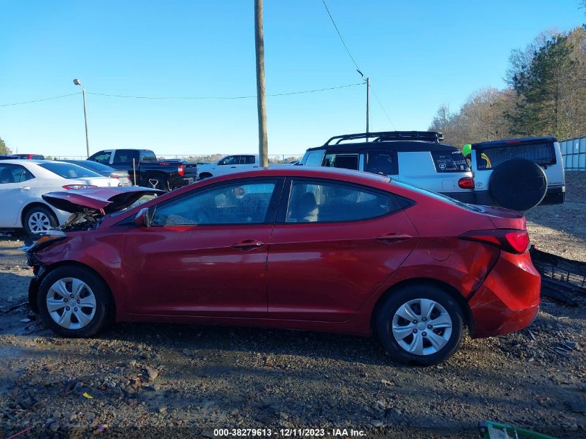 2016 HYUNDAI ELANTRA SE - 5NPDH4AE0GH704014
