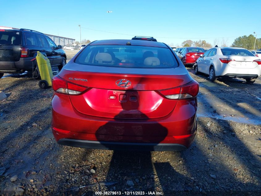 2016 HYUNDAI ELANTRA SE - 5NPDH4AE0GH704014