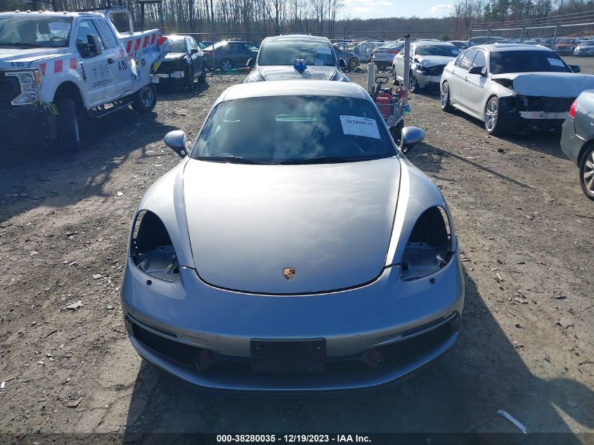 2018 PORSCHE 718 CAYMAN GTS WP0AB2A82JS278483