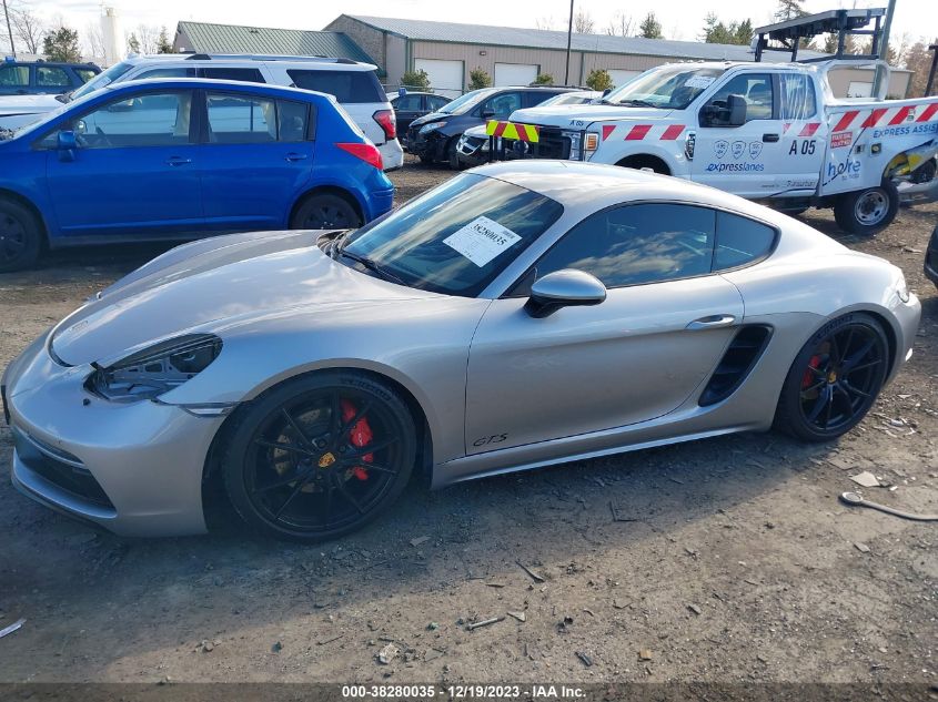 2018 PORSCHE 718 CAYMAN GTS WP0AB2A82JS278483
