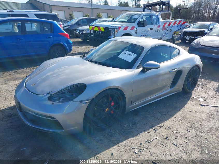 2018 PORSCHE 718 CAYMAN GTS WP0AB2A82JS278483