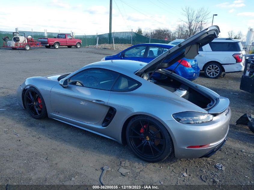 2018 PORSCHE 718 CAYMAN GTS WP0AB2A82JS278483