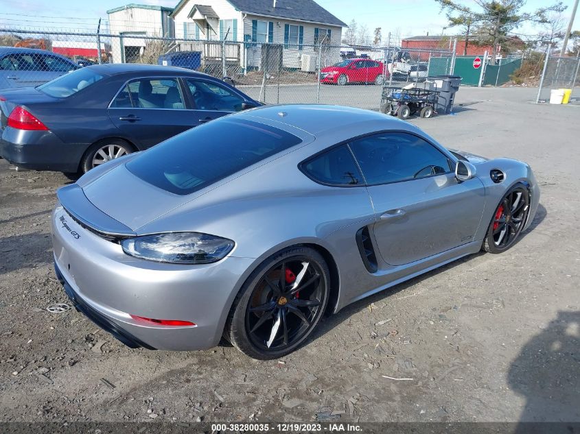 2018 PORSCHE 718 CAYMAN GTS WP0AB2A82JS278483