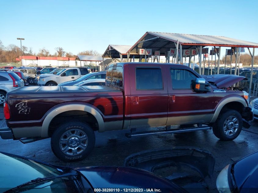 2013 FORD SUPER DUTY F-250 SRW LARIAT - 1FT7W2B68DEA14831