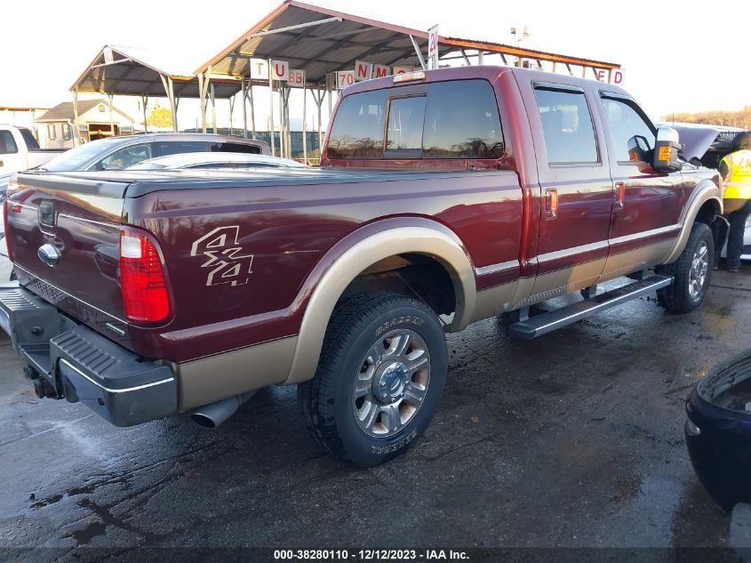 2013 FORD SUPER DUTY F-250 SRW LARIAT - 1FT7W2B68DEA14831